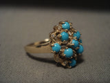 Cute Cute Vintage 14k Gold Turquoise Snake Eye Ring-Nativo Arts