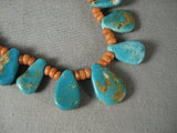 Cute Vintage Navajo Native American Jewelry jewelry 'Tears Of Joy' Turquoise Coral Necklace-Nativo Arts