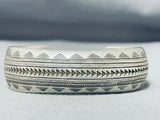 Noteworthy Vintage Native American Navajo Sterling Silver Bracelet-Nativo Arts