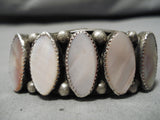 Rare Vintage San Felipe Native American Sterling Silver Torpedo Bracelet Cuff-Nativo Arts