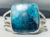 Very Unique Vintage Aqua Blue Turquoise Sterling Silver Bracelet-Nativo Arts