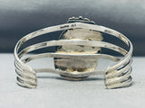 One Of The Best Vintage Native American Navajo Spiderweb Turquoise Sterling Silver Bracelet-Nativo Arts