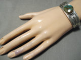 Important Jeanette Dale Native American Navajo Royston Turquoise Sterling Silver Bracelet-Nativo Arts