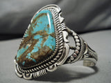 Museum Vintage Native American Navajo Royston Turquoise Sterling Silver Bracelet Old-Nativo Arts