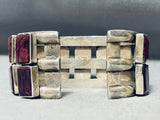 Best Vintage Native American Navajo Purple Shell Sterling Silver Bracelet Cuff-Nativo Arts