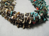 Important Navajo Turquoise Heishi Shell Native American Necklace-Nativo Arts