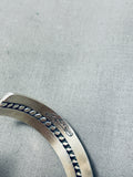 Willy Vandever Native American Navajo Turquoise Sterling Silver Bracelet Cuff-Nativo Arts