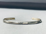 Wonderful Vintage Native American Navajo Sun Stamp Stacker Bracelet-Nativo Arts
