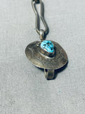 Fantastic Vintage Native American Navajo Kingman Turquoise Sterling Silver Concho Belt-Nativo Arts