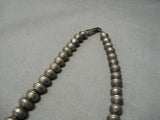 Very Rare Vintage Native American Navajo Turquoise Sterling Silver Squash Blossom Necklace Old-Nativo Arts
