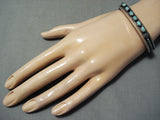 Wonderful Navajo Turquoise Sterling Silver Bracelet Native American-Nativo Arts