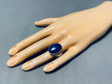 Native American Important Vintage Ben Begaye (d) Lapis Sterling Silver Ring-Nativo Arts