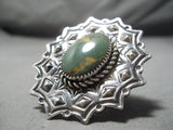 Striking San Felipe Royston Turquoise Sterling Silver Ring Native American-Nativo Arts