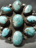 Native American Important Vintage Santo Domingo Joe Tortalita Turquoise Sterling Silver Bracelet-Nativo Arts