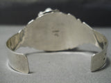 Museum Vintage Native American Navajo Jeff Lee Bisbee Turquoise Sterling Silver Bracelet-Nativo Arts