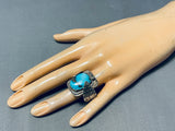 Morenci Teepee Vintage Native American Navajo Heavy 18 Gram Sterling Silver Ring Old-Nativo Arts