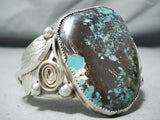 Outstanding Navajo Turquoise Sterling Silver Bracelet Native American-Nativo Arts