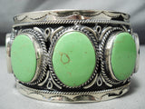Huge Vintage Navajo/ Mexican Gapseite Sterling Silver Bracelet-Nativo Arts