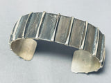 Native American Important Vintage Yellowhorse Hand Tooled Sterling Silver Bracelet-Nativo Arts