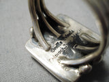 Opulent Very Rare Vintage Native American Navajo Orville Tsinnie Sterling Silver Ring-Nativo Arts