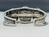 Incredible Vintage Native American Navajo Black Onyx Sterling Silver Bracelet-Nativo Arts