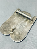 104 Grams Heavy Vintage Native American Navajo Sterling Silver Buckle Old-Nativo Arts