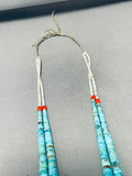 Native American Important Graduating Turquoise Width Vintage Santo Domingo Necklace-Nativo Arts