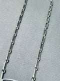 Superior Vintage Native American Navajo Turquoise Sterling Silver Geomtric Necklace-Nativo Arts