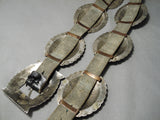 Important Huge Heavy Vintage Native American Navajo Sterling Silver Ernest Begay Concho Belt-Nativo Arts
