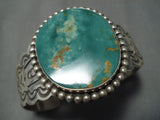 Huge Vintage Native American Navajo Royston Turquoise Sterling Silver Bracelet-Nativo Arts