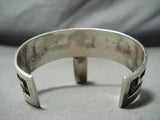 Superior Vintage Native American Navajo #8 Turquoise Sterling Silver Charoite Bracelet-Nativo Arts