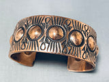 Native American Important Willie Hand Repoussed Copper Detailed Bracelet-Nativo Arts