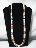 One Of The Best Authentic Vintage Native American Navajo Thomas Singer Sterling Silver Necklace-Nativo Arts