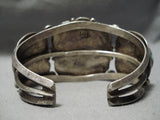 Opulent Vintage Native American Navajo Circular Natural Turquoise Sterling Silver Bracelet-Nativo Arts