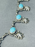 One Of The Most Unique Native American Navajo Button Sterling Silver Turquoise Necklace-Nativo Arts