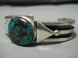 Important Native American Navajo Jeanette Dale Royston Turquoise Sterling Silver Bracelet-Nativo Arts