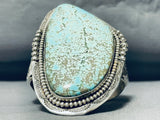 Important Tso Family Towering Native American Navajo Turquoise Sterling Silver Bracelet-Nativo Arts