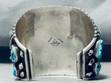 Best Authentic Bear Vintage Native American Navajo Turquoise Sterling Silver Watch Bracelet-Nativo Arts