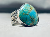 Noteworthy San Felipe Royston Turquoise Sterling Silver Ring-Nativo Arts