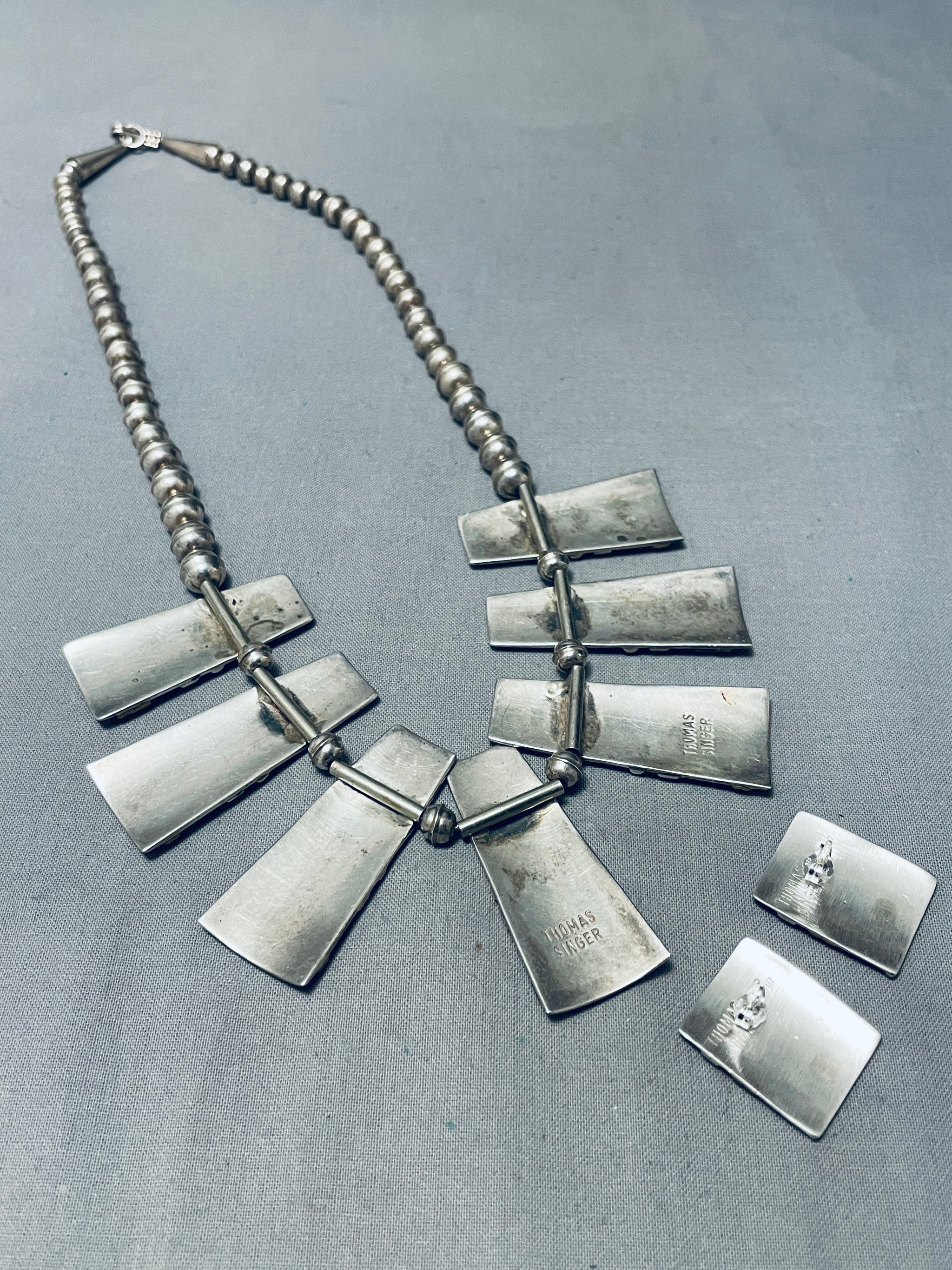 Thomas Singer Gold Vintage Native American Navajo Sterling Silver