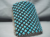One Of The Best Native American Navajo Turquoise Sterling Silver Bracelet-Nativo Arts