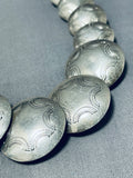 Stunning Vintage Native American Navajo Sterling Silver Necklace-Nativo Arts