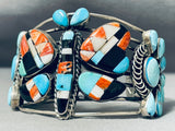 One Of The Best Ever Native American Navajo Turquoise Butterfly Sterling Silver Bracelet-Nativo Arts