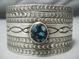 Landoll Benally Native American Navajo Godber Turquoise Sterling Silver Bracelet-Nativo Arts