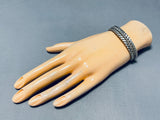 Mesmerizing Vintage Native American Navajo Twisted Sterling Silver Rope Bracelet-Nativo Arts
