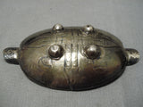 Early 1900's Vintage Native American Navajo Coin Silver Sterling Ashtray Old-Nativo Arts