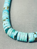 Fabulous Vintage Santo Domingo #8 Turquoise Mine Sterling Silver Necklace-Nativo Arts