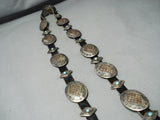 Very Rare Snakeskin Vintage Native American Navajo Turquoise Sterling Silver Concho Belt-Nativo Arts