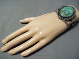 Big Authentic Vintage Native American Navajo Royston Turquoise Sterling Silver Bracelet-Nativo Arts