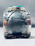 Stunning San Felipe Colossal Pilot Mountain Turquoise Sterling Silver Bracelet-Nativo Arts